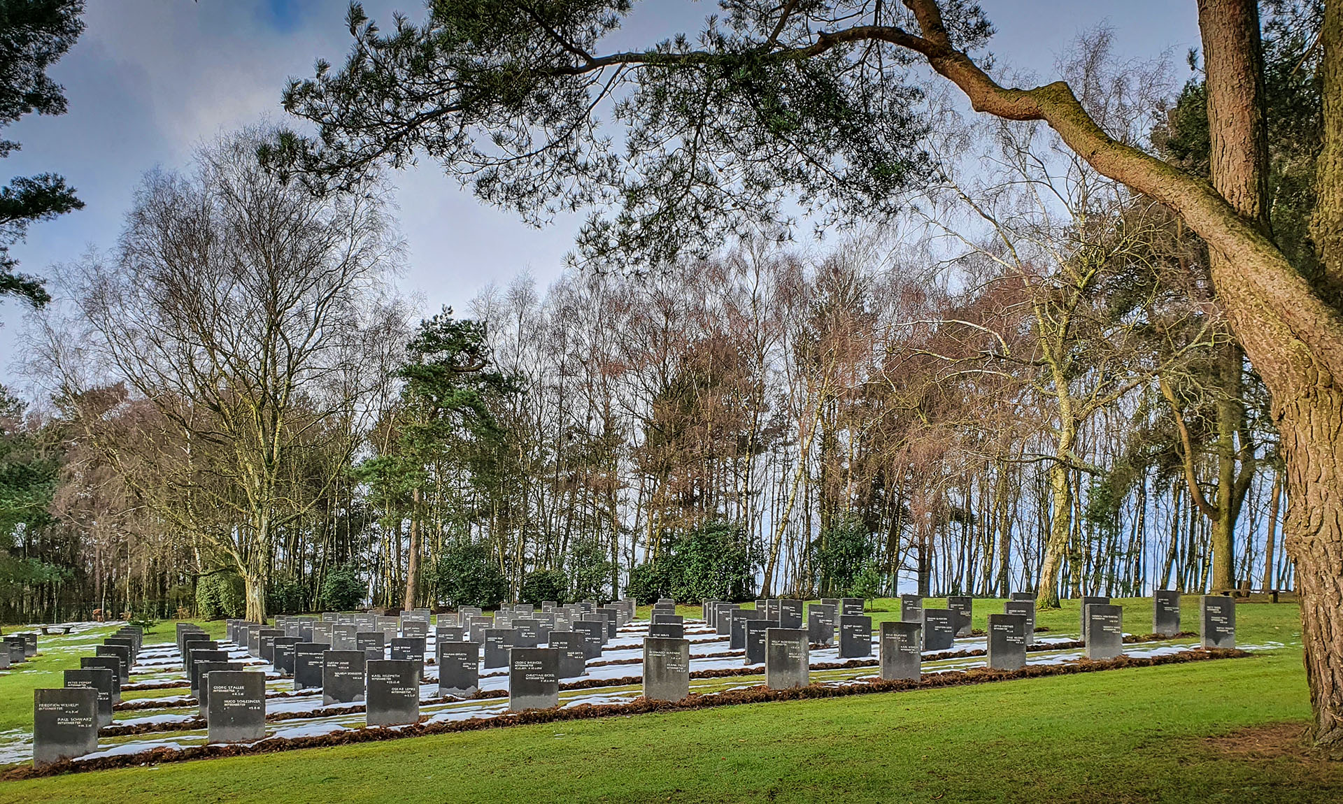 The Cannock Chase German Cemetery, established in 1959 as the burial ground for all German nationals dying on British soil in both world wars, and not buried in other sites