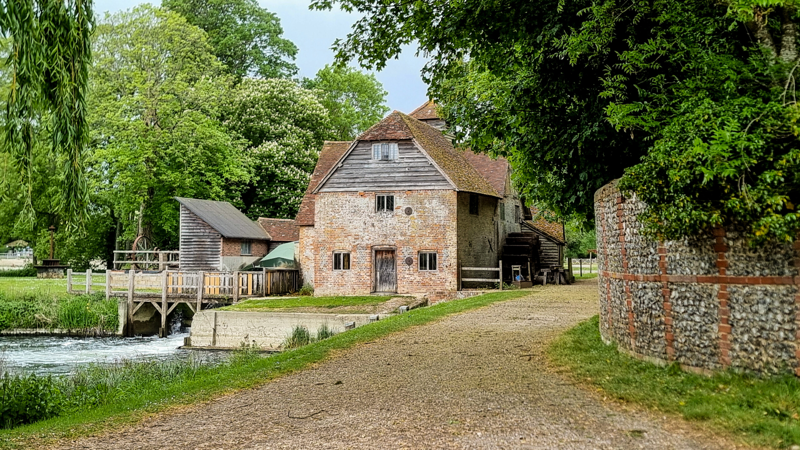 Mapledurham Mill which was used to illustrate the cover of the album Black Sabbath by Black Sabbath